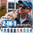 thumbnail image 2 of Botella de agua para perros Cibaabo con recipiente de comida de 550 ml, 2 of 6