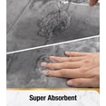 thumbnail image 5 of HITSLAM Memory Foam Bath Mat,Ultra Absorbent Bathroom Rug,Non-Slip Soft Bath Rug for Bathroom Floor,24"x16" Light Gray, 5 of 8