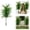 Dark Green, variant on HCBY Artificial Outdoor Plants, 2.4FT Tall Faux Fern Plant with Ground Spike, Lifelike Green Leaf Decor for Garden, Patio, Porch & Outdoor Use