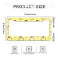 thumbnail image 5 of Sanrio Gudetama Cartoon Car License Plate Frame 2 Pack, License Plate Cover Bracket Decorative Aluminum License Plate Frame Auto Accessories Unisex 11.8 X 5.9 Inch 2 Holes with Screws, 5 of 5