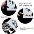 thumbnail image 4 of Plantilla de árbol de la vida de 11,8 x 11,8 pulgadas, grande, de plástico PET, cuadrada, para manualidades, reutilizable, para dibujar, 4 of 9