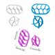 thumbnail image 3 of Advancent 2 Pieces Hand Press Mold DIY Baking Biscuit Dessert Manual Molds Tool Bread Mould Pastry for Kitchen Restaurant Herramientas y accesorios para hornear No.2, 3 of 5