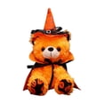 thumbnail image 2 of WYBXZ Orange Pumpkin Bear Plush, 11.81IN Stuffed Animal for Halloween, Vibrant Fall Decor, Soft Lint-Free Plush Toy for Couch Bed Display, 2 of 7