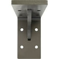 thumbnail image 2 of Ekena Millwork 2"W x 6"D x 3 3/4"H Embrey Steel Bracket, Hammered Silver, 2 of 12