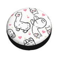 thumbnail image 2 of Kdxio Spare Tire Cover for RV Trailer, Waterproof Wheel Cover,Camper Spare Tire Cover Fit for Rv SUV Truck Travel Trailer 14 inch-Alpacas and Hearts, 2 of 8
