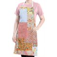 thumbnail image 5 of Pioneer Flower Floral Print Pattern Apron-Garden Aprons for Women with Pockets-Cotton Linen Waterproof Kitchen Cooking Gardening Aprons Adjustable for Kitchen,Cooking,BBQ and Salon 33x27 Inch, 5 of 7