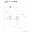 thumbnail image 2 of Kingston Brass LSS8718SP Gourmet Scape Plastic Kitchen Side Sprayer, Brushed Nickel, 2 of 2