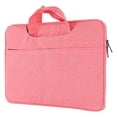 thumbnail image 4 of Bolsa para portátil de 15,6 pulgadas, elegante, ligera, resistente al agua, de tela Oxford, delgada, para viajes de negocios, hogar, color rosa, 4 of 15
