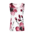 thumbnail image 4 of PNTUTB Ladies' Casual Printed Sleeveless Round Neck Basic Tees Comfortable Blouses Loose Tank, 4 of 6