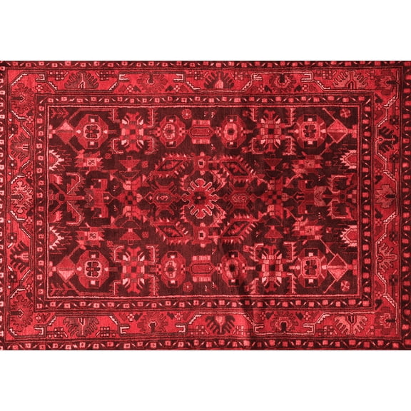 Ahgly Company Indoor Rectangle Persian Red Traditional Area Rugs, 5' x 7'