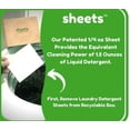 thumbnail image 4 of Bundle - 50 Pack (up to 100 loads) Fragrance Free Detergent Sheets & 40 Pack Free & Clear - New Liquidless Technology, Travel Essential Cleaning Supplies, 4 of 5
