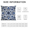 thumbnail image 5 of FUMJ  Bohemian Blue and White Porcelain Mandala Pattern Decorative Throw Pillow Covers ,Vintage Indigo Floral Pillow Cases Cushion for Home Bedroom Living Room,Flower Lover Gifts, 5 of 5