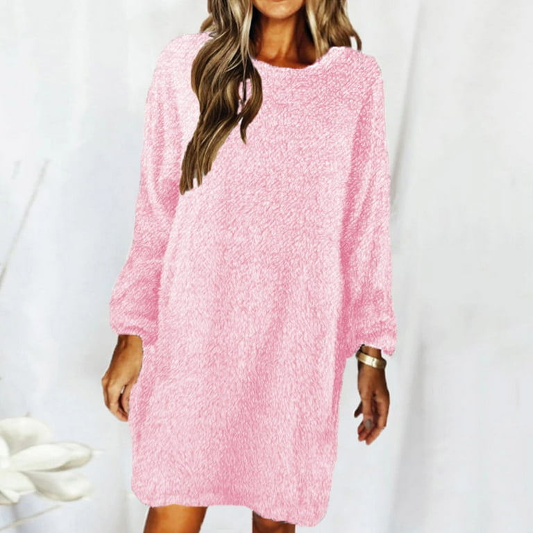winter fleece dress Fleece Half-Zip Dress
