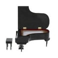 thumbnail image 4 of TISHITA 1/6 Simulation Wooden Piano Models with Stool Dollhouse Decor Dolls Accessory #3 Black, 4 of 8