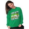 thumbnail image 4 of Saint Paddys Crunch Time Tootsie Owl Sweatshirt for Men or Women Brisco Brands S, 4 of 6