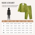 thumbnail image 4 of Sikiie Green Bamboo Fence Pajamas for Women Set, Womens Pajama Sets, Lounge Sets for Women, 2pjs for Women-Large, 4 of 7
