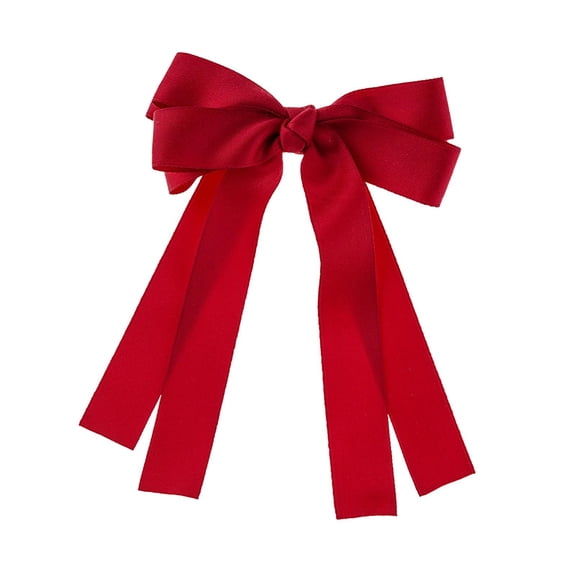 Wxqbjtam Women Big Bow Barrettes Bowknot Hair Clip Hair Ribbons Bowknot Hairpin Hair Bows Red