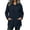 Navy, variant on Miqool Womens Fleece Lined Hoodies Fall Winter Long Sleeve Pullover Tops Loose Fit Hooded Sweatshirt with Front Pockets