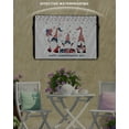 thumbnail image 3 of Independence Gnomes American Outdoor TV Cover 30 to 32 Inch Weatherproof, Flag Day Star Shining 600D Oxford TV Covers with Waterproof Zipper, Outside Flat TV Screen Protector Size 30"W x 19"H x 4.5"D, 3 of 7