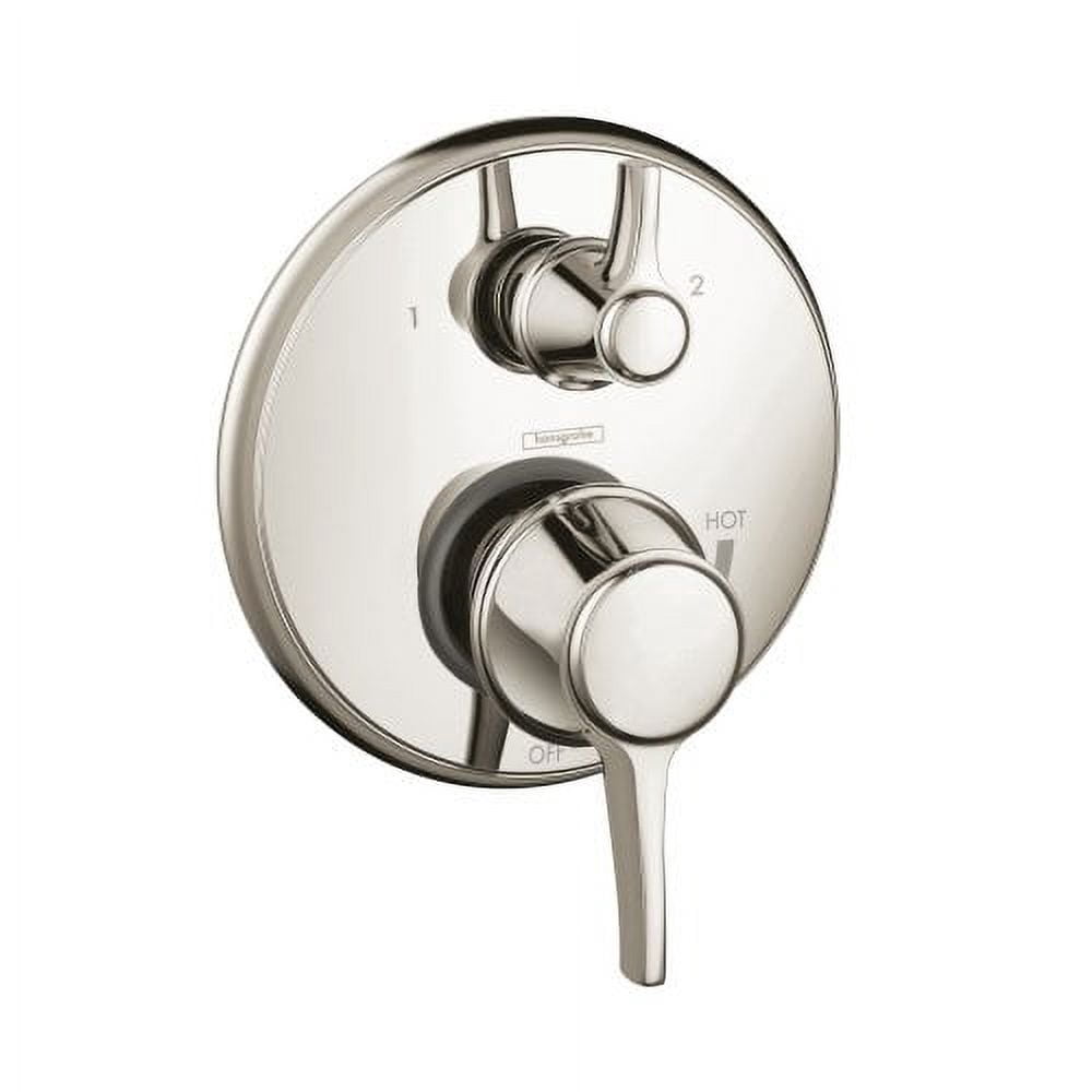 Hansgrohe Ecostat Classic Pressure Balance Trim with Diverter, Round in Chrome