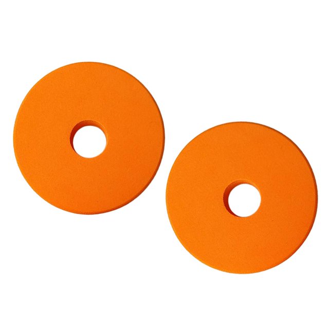 2 uds. De soporte de línea de carrete de espuma EVA, carrete de línea de pesca, almacenamiento de aparejo de línea de pesca naranja kusrkot Carretes de espuma