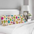 thumbnail image 2 of ABPHOTO Seamless Pattern Easter Bright Eggs Body Pillow Covers Case Protector 20x60 inch, 2 of 2