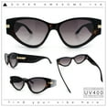 thumbnail image 2 of Womens Thick Temple Mod Cat Eye Plastic Fashion Sunglasses Tortoise - Smoke, 2 of 7