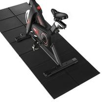Alanda Foldable Treadmill Mat, 68"x24"/72"x32", High Density, Non-Slip Exercise Equipment Mat for Stationary Bike/Indoor Riding/ Home Gym Workout Equipment, Protects Hardwood Floors and Carpets