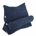 thumbnail image 3 of Backrest Pillow Large Backrest 60x22x50cm Triangular Design Detachable Soft Comfortable Reading Pillow Backrest For Home Sofa Bed, 3 of 8