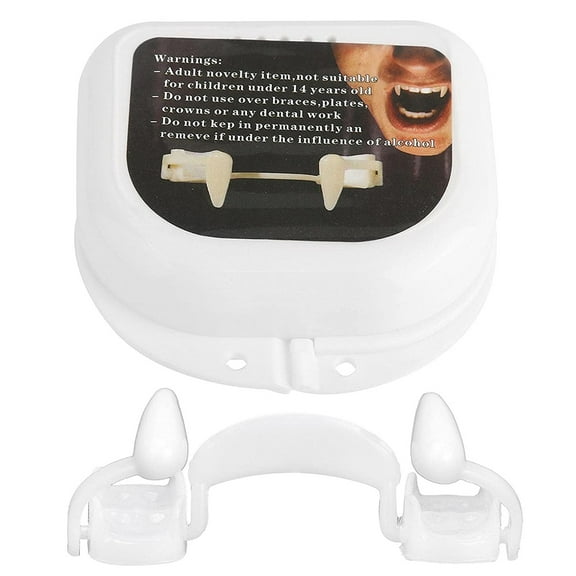 White Vampire Fangs, Plastic Teeth, Costume Accessory Party Favors