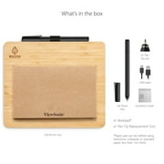 ViewSonic ID0730 7.5 Inch Portable Digital Writing Pen Pad with Battery Free Ink Pen for Sketching, Drawing, Graphic Design, Remote Teaching, Distance Learning Supports Windows, Mac, Android