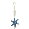 thumbnail image 5 of DecMode Cream Resin Handmade Layered Starfish Wall Decor with White Hanging Rope and Seashell Accents, 5 of 10