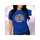 thumbnail image 2 of Playera Blusa De Mamá Estilo Arcoiris – Amor, Arcoíris y Corazones en Cada Suspiro Color Azul Talla Mediana Marca Emil SaEs, 2 of 4