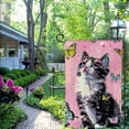thumbnail image 4 of ONETECH Cute Cat Butterflies Garden Flag 12x18in Mother's Day Gift White, 4 of 6