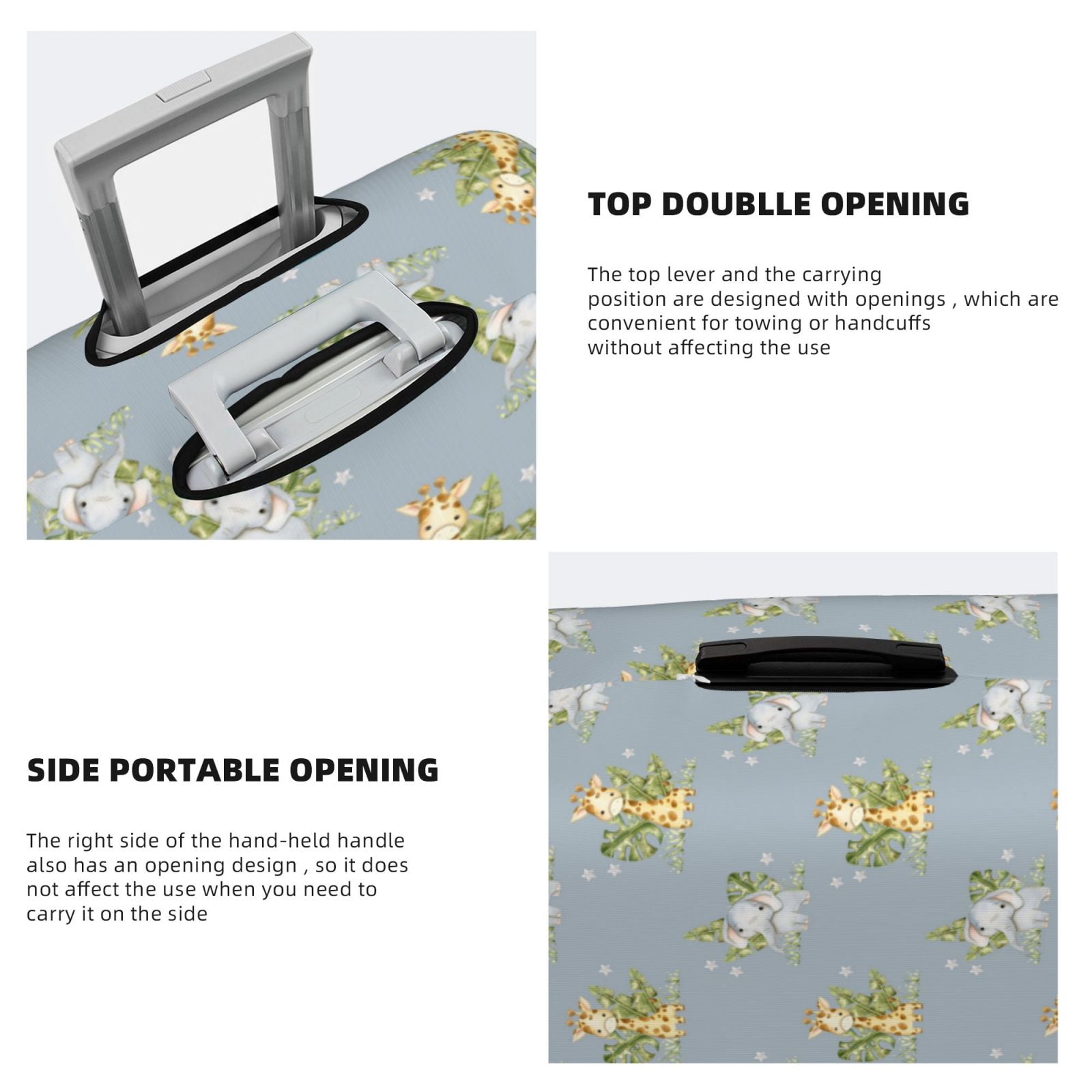 Surwin Stampa 3D Elastica Proteggi Valigia Suitcase Luggage Cover