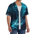 thumbnail image 2 of Sikiie Futuristic Jet Ski Adventure Men's Cuban Shirt, Hawaiian Shirts, Business Casual Button Down Shirts, Short Sleeve Shirt-Medium, 2 of 5