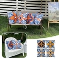 thumbnail image 2 of Fundas de cojín decorativas para muebles de jardín, juego de 4 fundas con estampado floral boho decorativo estilo rústico, 2 of 8
