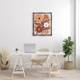 thumbnail image 2 of Neutral Tones Flower Shapes Botanical & Floral Graphic Art Luster Gray Framed Art Print Wall Art, 2 of 6