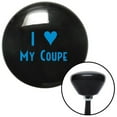 thumbnail image 1 of American Shifter  Blue I Love My Coupe Black Retro Shift Knob with M16 x 1.5 Insert Shifter Auto Manual Brody, 1 of 1