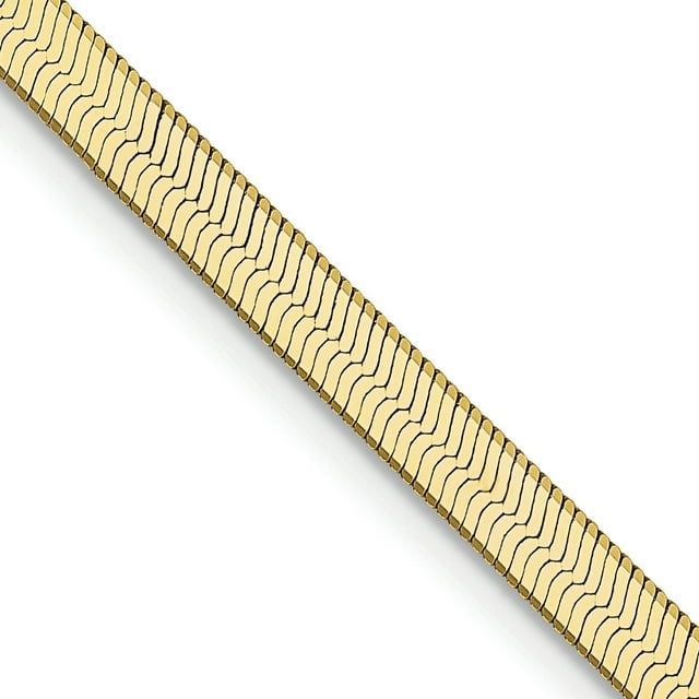 10k Yellow Gold 3mm Silky Herringbone Chain Necklace Pendant Charm