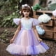 thumbnail image 3 of Vestido infantil, vestido de lentejuelas para niña de las flores, vestido de pasarela para boda, ropa de actuación, vestido de princesa hinchado de gasa para niña, 3 of 5