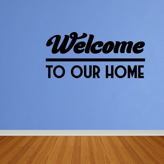 Wall Decal Quote Welcome To Our Home Vinyl Wall Sticker Decor Lettering Sign DP275