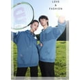 thumbnail image 4 of Winter 100% Cotton Zip Up Hoodies Unisex Drop Shoulder Solid Color Hooded Sweatshirt Custom Any Printed Embroidery Logo Clothes, 4 of 6