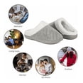 thumbnail image 5 of Zapatillas para mujer cálidas de espuma viscoelástica antideslizantes para casa, cómodas zapatillas de algodón, zapatos para el hogar, dormitorio, interior y exterior, 5 of 5