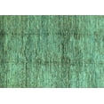 thumbnail image 1 of Ahgly Company Indoor Rectangle Abstract Turquoise Blue Modern Area Rugs, 7' x 9', 1 of 4