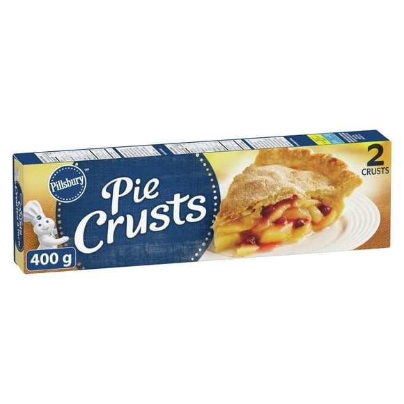 Pillsbury Pie Crusts, Refrigerated Pre-Made Dough, 400 g, 2 Pie Crusts, 400 g