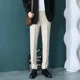 thumbnail image 2 of Pantalones de traje de color sólido para hombre, pantalones rectos de verano para hombre, ropa elegante de talla grande, oferta de sastrería barata de alta calidad, 2 of 5