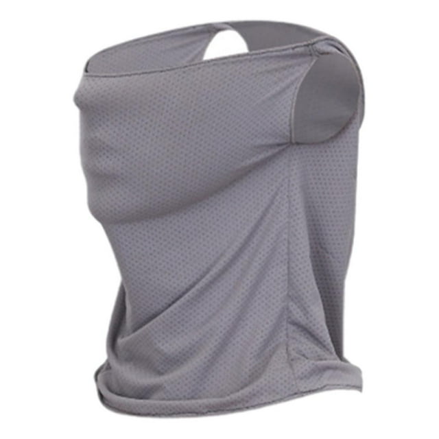 Pañuelo para el cuello, bandana, polaina para el cuello, elástico, para el cuello y la cara Gris