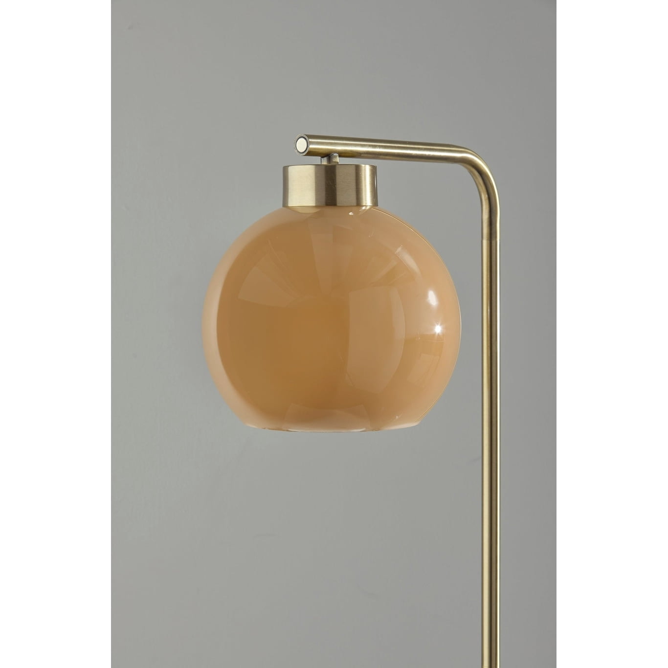 Adesso Atticus Floor Lamp Antique Brass