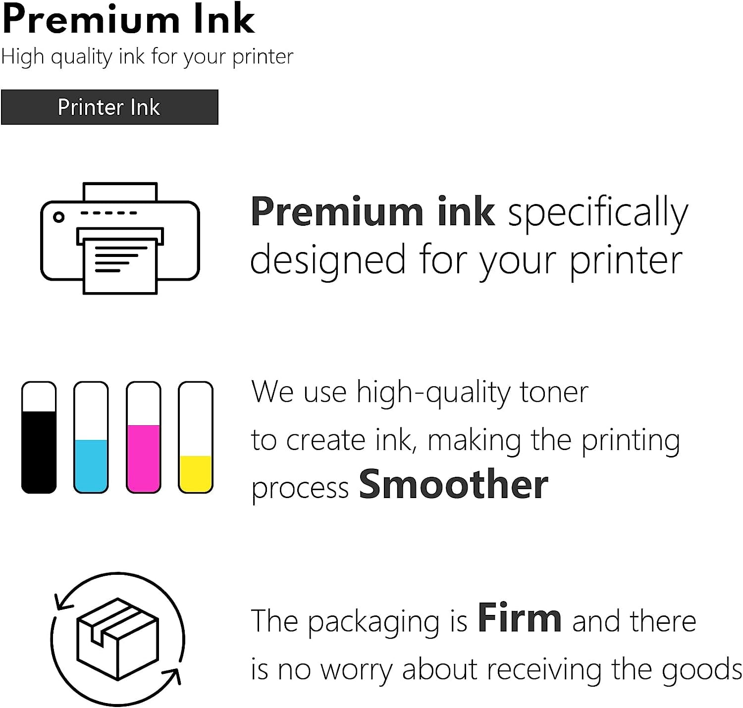 LC75 5-Pack (BK/C/M/Y) High Yield Ink Cartridge Compatible for Brother LC75 Mfc-J280W Printer